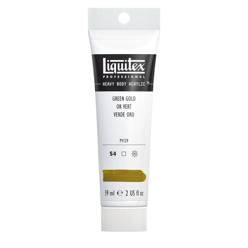 Liquitex Professional Heavy Body Acrylic Paint, 2-oz Green Gold
